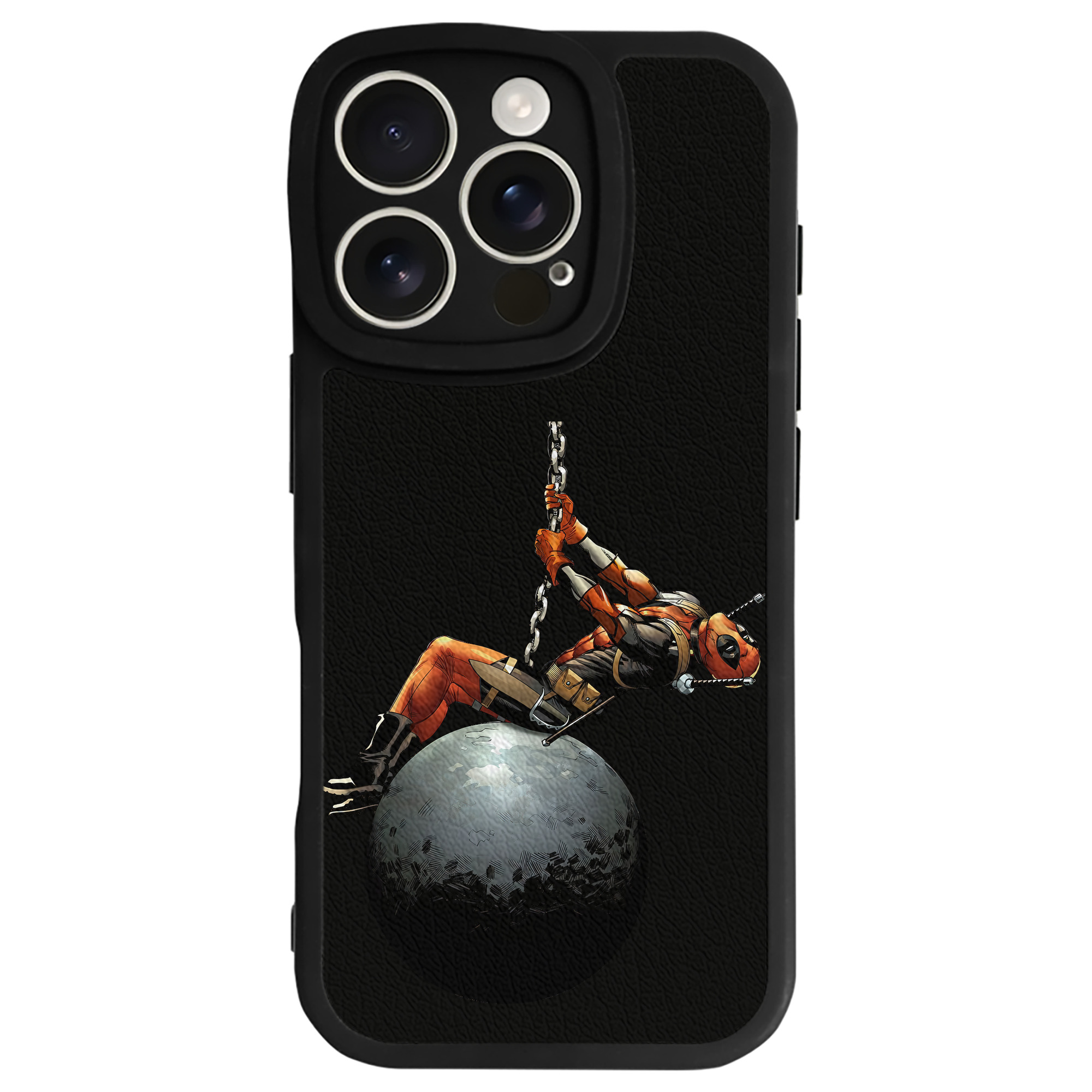 （画像用） Deadpool デッドプール 【iPhone 16シリーズ対応】シリコンスマホケース（レザー調） 材質：シリコン